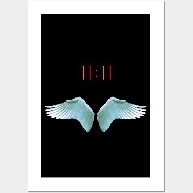 Spiritual Angel wings 1111 Wall Art by Mia